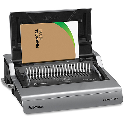 Fellowes Galaxy-E 500 Electric Comb Binding Machine w/ Starter Kit (5218301)