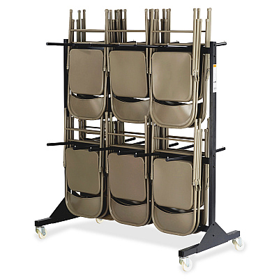 Safco Double Tier Chair Cart (SAF4199BL)