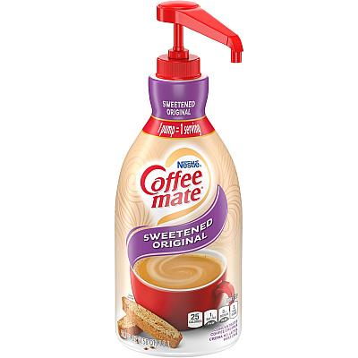 Coffee-mate Coffee-mate Sweetened Original Liquid Creamer Pump Bottle - Gluten-Free (NES13799)