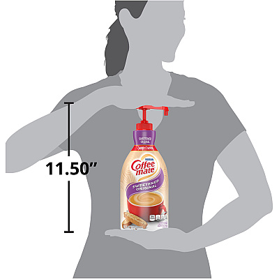 Coffee-mate Coffee-mate Sweetened Original Liquid Creamer Pump Bottle - Gluten-Free (NES13799)