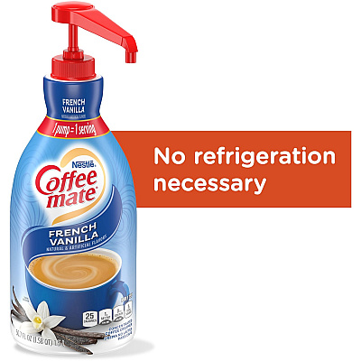 Coffee-mate Coffee-mate French Vanilla Liquid Creamer Pump Bottle - Gluten-Free (NES31803)