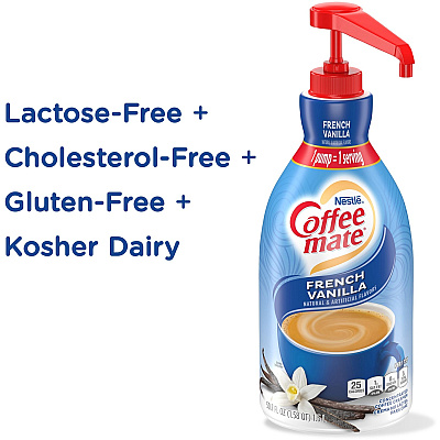 Coffee-mate Coffee-mate French Vanilla Liquid Creamer Pump Bottle - Gluten-Free (NES31803)