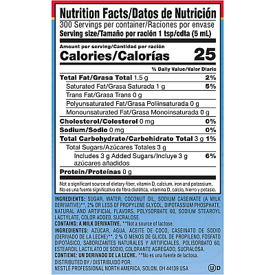 Coffee-mate Coffee-mate French Vanilla Liquid Creamer Pump Bottle - Gluten-Free (NES31803)