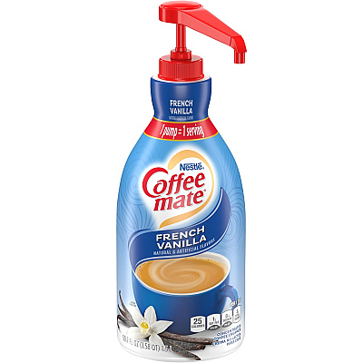 Coffee-mate Coffee-mate French Vanilla Liquid Creamer Pump Bottle - Gluten-Free (NES31803)