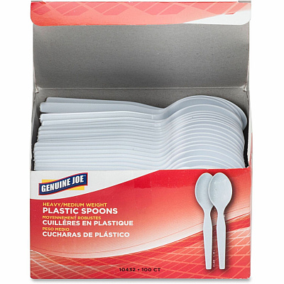 Genuine Joe Heavyweight Disposable Spoons (GJO10432)