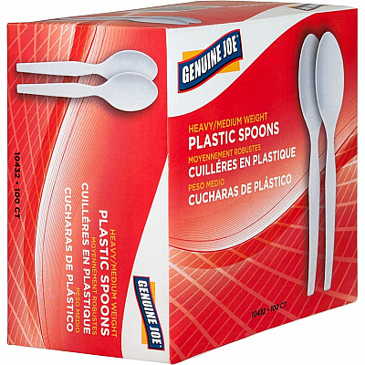 Genuine Joe Heavyweight Disposable Spoons (GJO10432)