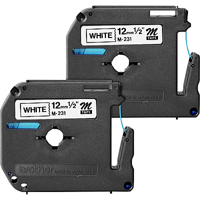 Brother P-touch Nonlaminated M Tape Value Pack (BRTM2312PK)