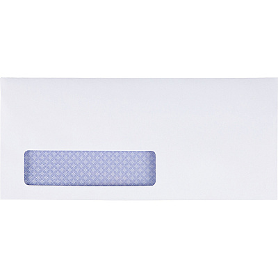 Quality Park No. 10 Single Window Security Tinted with Reveal-N-Seal Self-Seal Closure (QUA67418)