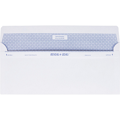 Quality Park No. 10 Single Window Security Tinted with Reveal-N-Seal Self-Seal Closure (QUA67418)