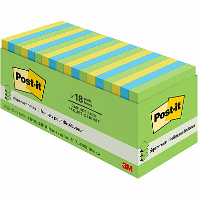 Post-it Dispenser Notes - Floral Fantasy Color Collection (MMMR33018AUCP)