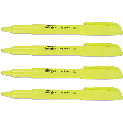 Integra Pen Style Fluorescent Highlighters (ITA36181)