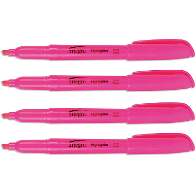 Integra Pen Style Fluorescent Highlighters (ITA36183)