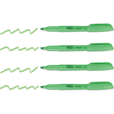 Integra Pen Style Fluorescent Highlighters (ITA36185)
