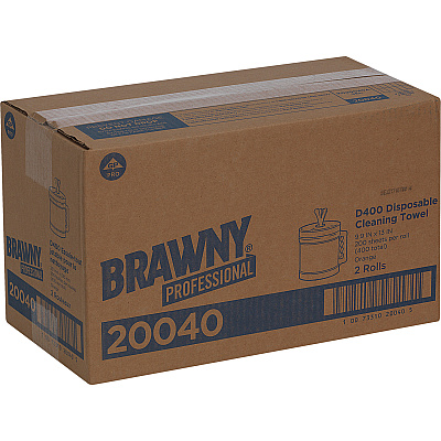 Brawny Professional D400 Disposable Cleaning Towels With Bucket (GPC20040)