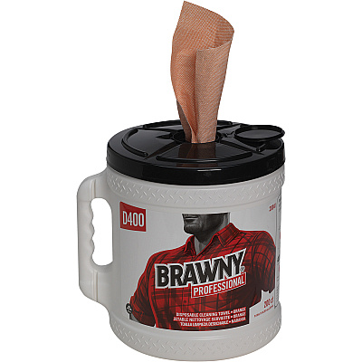 Brawny Professional D400 Disposable Cleaning Towels With Bucket (GPC20040)