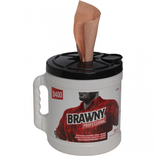Brawny Professional D400 Disposable Cleaning Towels With Bucket (20040)