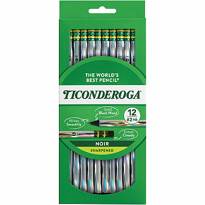 Ticonderoga Noir Pre-Sharpened No. 2 Pencils (DIX13970)