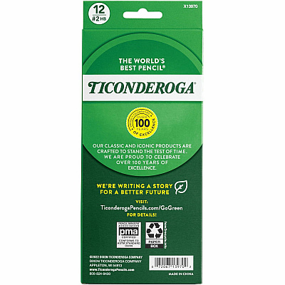 Ticonderoga Noir Pre-Sharpened No. 2 Pencils (DIX13970)