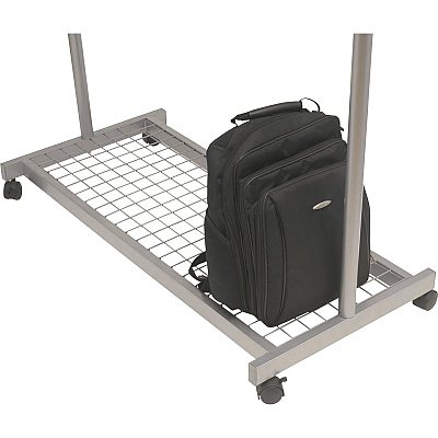 Alba 2-shelf Mobile Chrome Coat Rack (ABAPMLUX6)