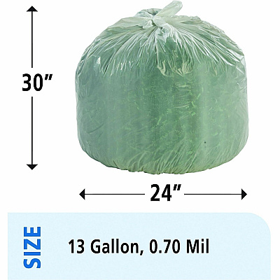 Stout by Envision by Envision by Envision Stout by Envision by Envision Controlled Life-Cycle Plastic Trash Bags (STOG2430W70)