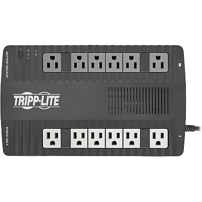 Tripp Lite 900VA 480W Line-Interactive UPS - 12 NEMA 5-15R Outlets, AVR, 120V, 50/60 Hz, USB, Desktop/Wall Mount (AVR900U)