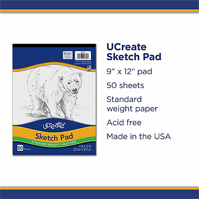 UCreate Medium Weight Sketch Pads (PAC4746)
