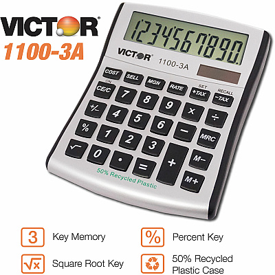 Victor 11003A Mini Desktop Calculator