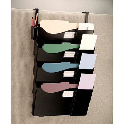 Officemate Grande Central Filing System, 4 Pockets w/Hanger Set (OIC21728)