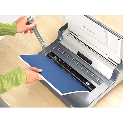 Fellowes Quasar Manual Wire Binding Machine w/ Starter Kit (5217401)