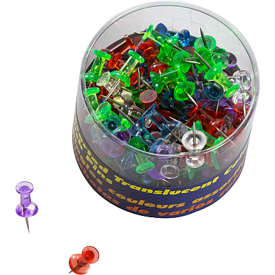 Officemate Translucent Push Pins (OIC35710)