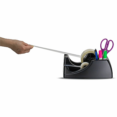 Officemate Heavy-Duty 2-in-1 Tape Dispenser, Recycled (OIC96690)