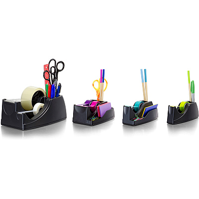 Officemate Heavy-Duty 2-in-1 Tape Dispenser, Recycled (OIC96690)