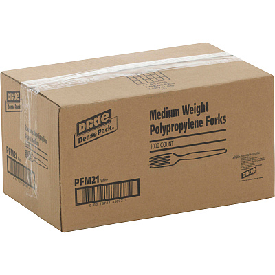 Dixie Medium-weight Disposable Forks by GP Pro (DXEPFM21)