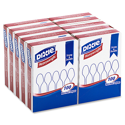 Dixie Heavyweight Disposable Teaspoons Grab-N-Go by GP Pro (DXETH207)