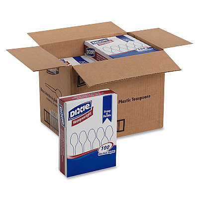 Dixie Heavyweight Disposable Teaspoons Grab-N-Go by GP Pro (DXETH207)