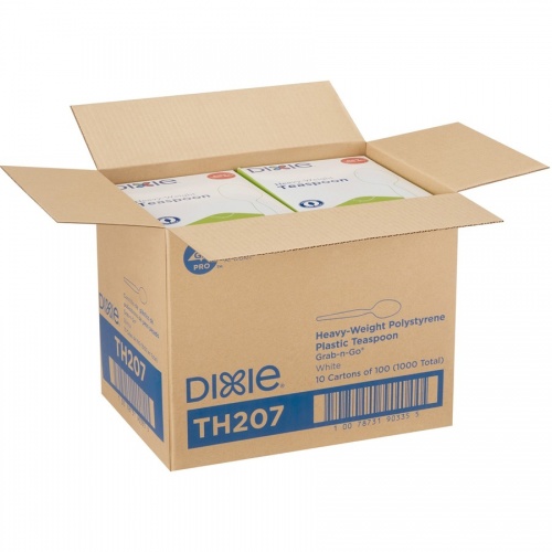 Dixie Heavyweight Disposable Teaspoons Grab-N-Go by GP Pro (TH207)