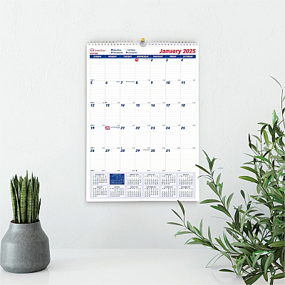 Brownline Ruled Block Monthly Wall Calendar (C171102)