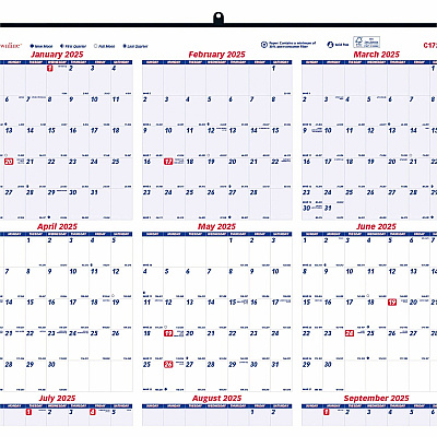 Rediform Heavyweight Yearly Wall Calendar (REDC172212)