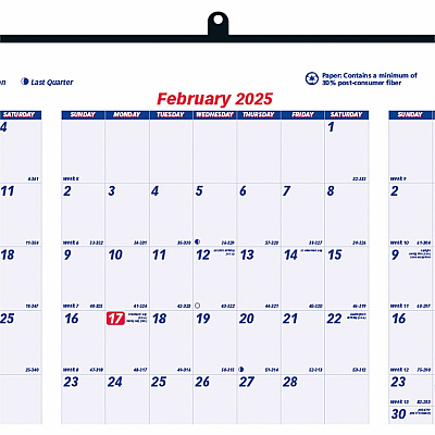 Rediform Heavyweight Yearly Wall Calendar (REDC172212)