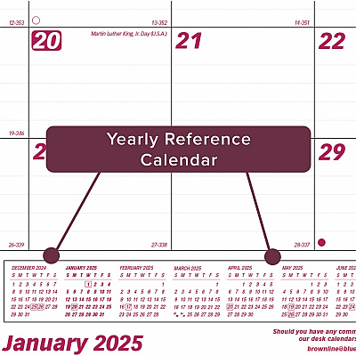 Brownline Professional Monthly Desk/Wall Calendar (C1731)
