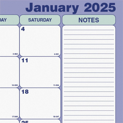 Blueline Monthly Desk Pad/Wall Calendar 17-3/4" x 10-7/8" , English (REDC181700)