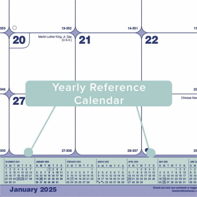 Blueline Monthly Desk Pad/Wall Calendar, 21-1/4" x 16" , English (REDC181731)