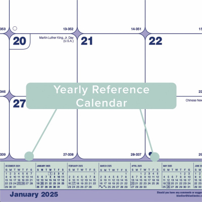 Blueline Monthly Desk Pad/Wall Calendar, 21-1/4" x 16" , English (REDC181731)