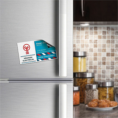 Avery Magnetic Business Cards, 2" x 3-1/2" , Matte White, 30 Cards (8374) (08374)