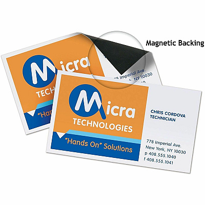 Avery Magnetic Business Cards, 2" x 3-1/2" , Matte White, 30 Cards (8374) (08374)