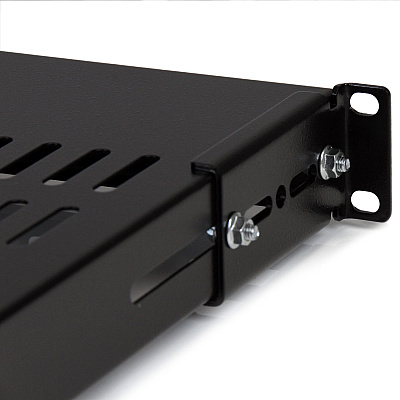 StarTech 1u Adjustable Vented Server Rack Mount Shelf - 175lbs - 19.5 To 38in Adjustable Mounting Depth Universal Tray For 19in Av/ Network Equipment Rack - (ADJSHELF)