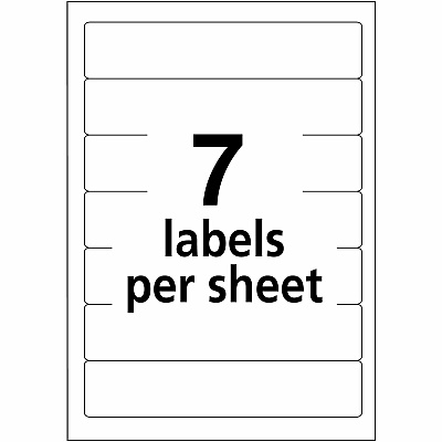 Avery File Folder Labels, White/Green, 2/3" x 3-7/16" , 252 (5203) (AVE05203)