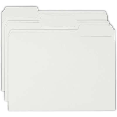 Smead Colored 1/3 Tab Cut Letter Recycled Top Tab File Folder (SMD12843)