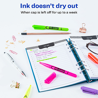 Avery Pen-Style Fluorescent Highlighters (AVE23565)