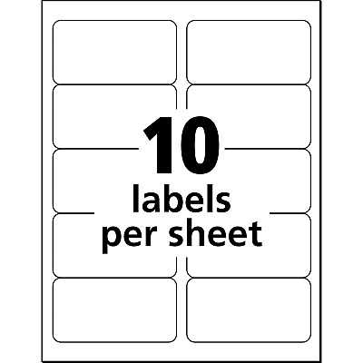 Avery Shipping Labels, Sure Feed, 2" x 4" , 100 Labels (AVE18163)
